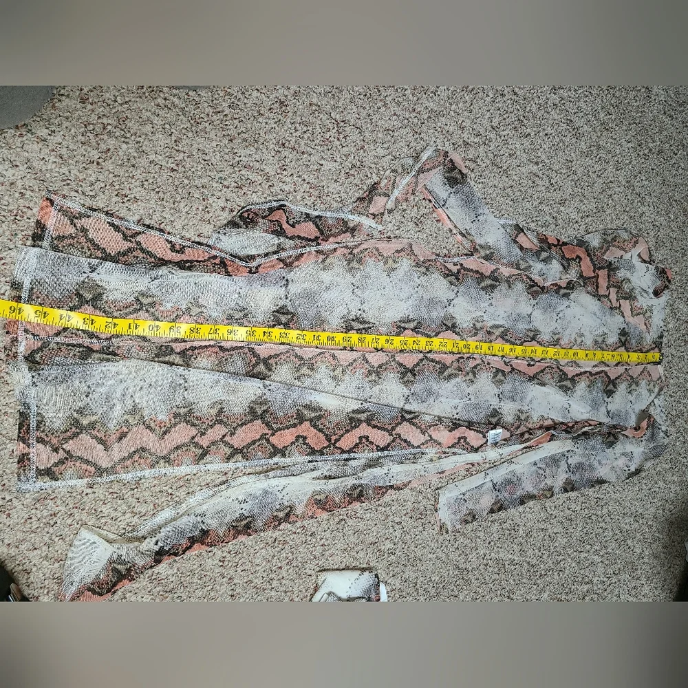 2/$40 NWT 3 piece Fashion Nova bikini coverup set sun suit snake island charmer - Picture 12 of 12